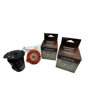 Keurig Lot 5 PC 3 Water Filter 1 Cleaner Maintenance 1 Reusable Coffee Filter